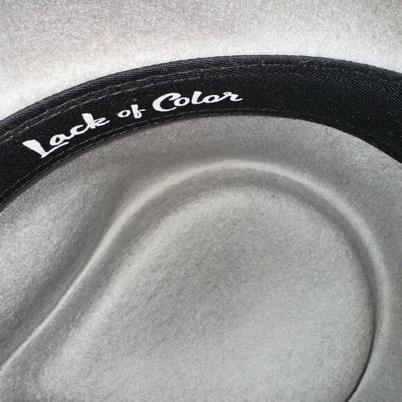 Lack of Color STONERANCH Wide-Brim Fedora Hat in stone gray - Picture 4 of 10